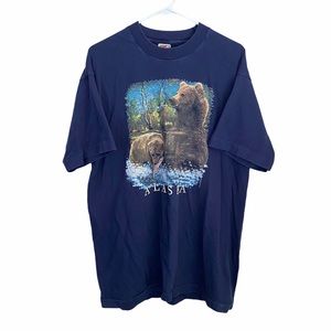 Vintage 90s Alaska Bear Prairie Mountain t-shirt